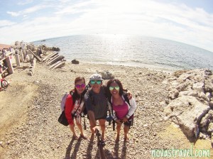 Taken at Old Maya port before we board to our boat, it was a very good day to travel, clear sky, calm see