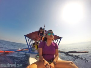 While chasing dolphins : having a hard time trying to spot the pod of dolphins we were chasing after