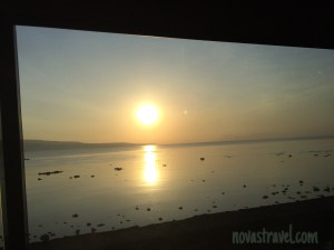 A good way to start our adventure - Mr. Sun greeting us with "Good Morning"