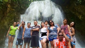 Another group picture with the my friends. Taken at Aguinid falls - Level 5.